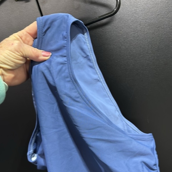 Tempt Me High Neck,mesh front detail & keyhole back,padded, ruching one-piece - Picture 14 of 15